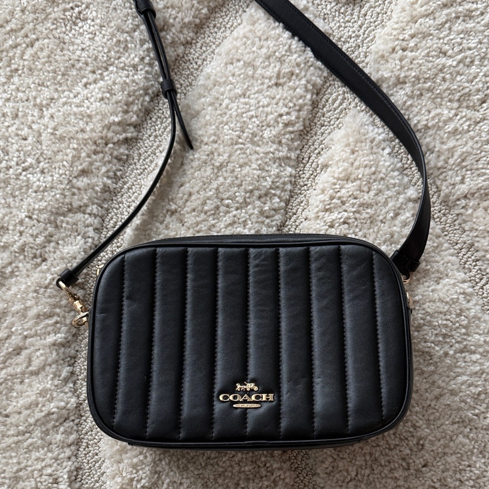Coach Quilted Black Crossbody Bag